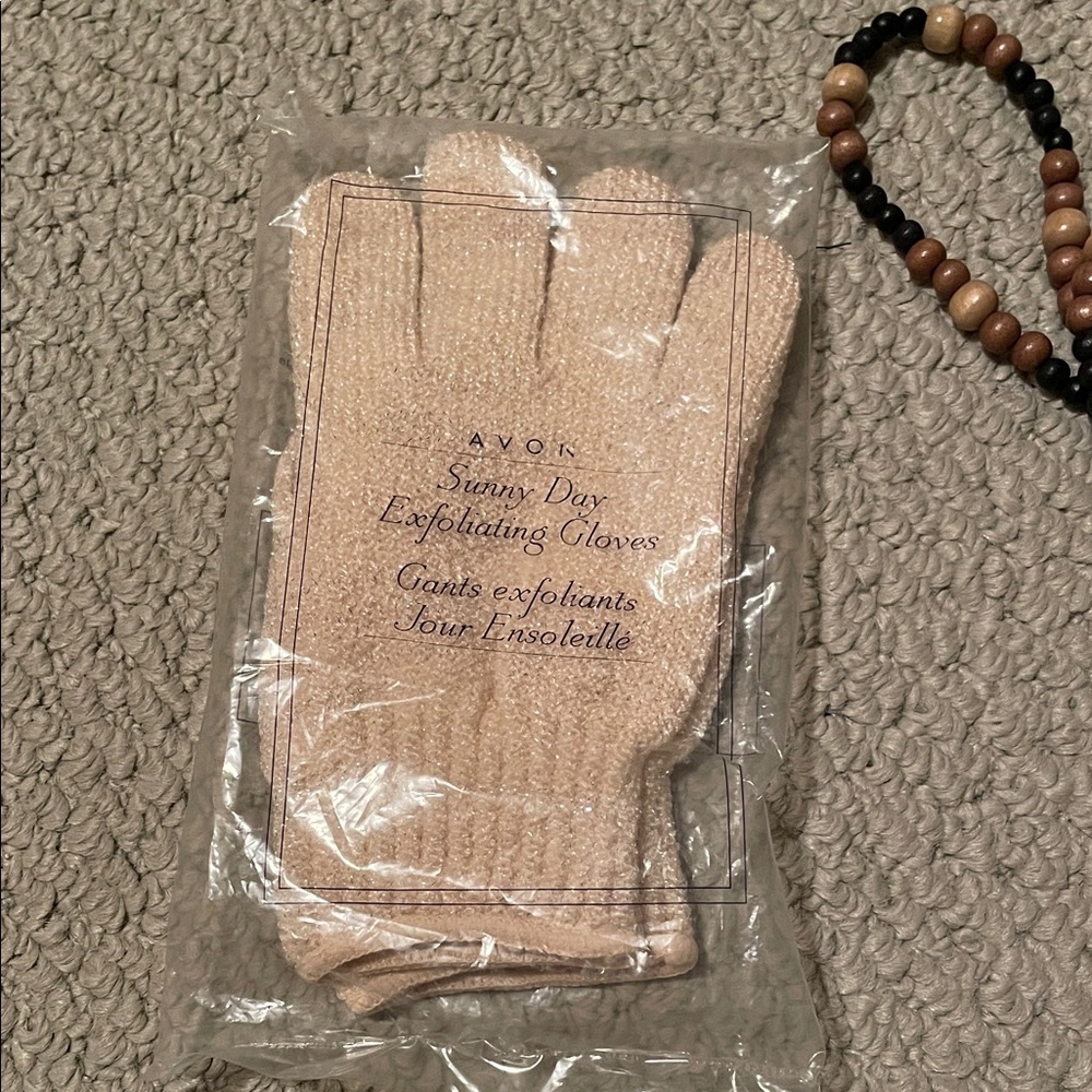 Vintage Avon sunny day exfoliating gloves NWOT